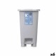 Кошче с педал Сив Пластмаса 25 L (6 броя)