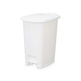 Кошче с педал Бял Пластмаса 25 L (6 броя)