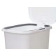 Кошче с педал Бял Пластмаса 25 L (6 броя)