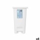 Кошче с педал Бял Пластмаса 25 L (6 броя)