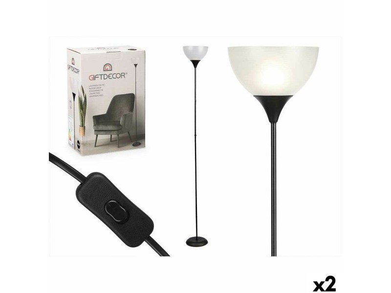 Лампион Gift Decor Бял Черен 60 W 220-240 V 22 x 185 x 22 cm (2 броя)