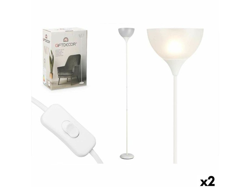 Лампион Gift Decor Бял 60 W 220-240 V 22 x 185 x 22 cm (2 броя)