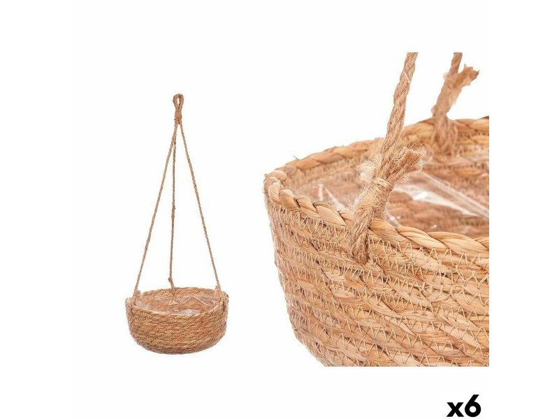 Комплект Саксии за цветя Gift Decor Естествен Еспарто 21 x 11,5 x 21 cm 23 x 13 x 23 cm 26 x 15 x 26 cm 27 x 59 x 27 cm