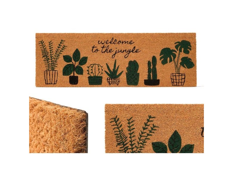 Изтривалка за Врата Gift Decor Jungle Естествен PVC Кокосови влакна 120 x 1 x 40 cm 40 x 10 x 120 cm (6 броя)