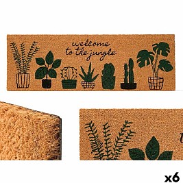 Изтривалка за Врата Gift Decor Jungle Естествен PVC Кокосови влакна 120 x 1 x 40 cm 40 x 10 x 120 cm (6 броя)
