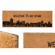 Изтривалка за Врата Gift Decor My home Естествен PVC Кокосови влакна 120 x 1 x 40 cm 40 x 10 x 120 cm (6 броя)