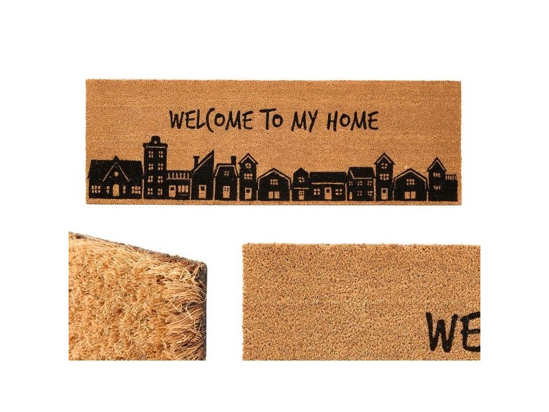 Изтривалка за Врата Gift Decor My home Естествен PVC Кокосови влакна 120 x 1 x 40 cm 40 x 10 x 120 cm (6 броя)