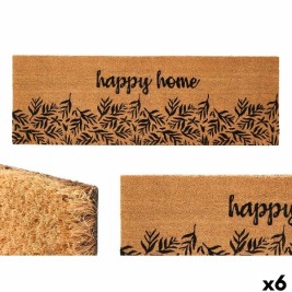 Изтривалка за Врата Gift Decor Happy home Естествен PVC Кокосови влакна 120 x 1 x 40 cm 40 x 10 x 120 cm (6 броя)
