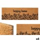 Изтривалка за Врата Gift Decor Happy home Естествен PVC Кокосови влакна 120 x 1 x 40 cm 40 x 10 x 120 cm (6 броя)