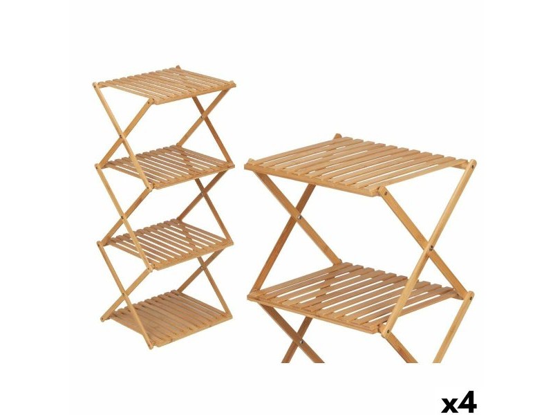 Лавица Gift Decor Естествен Бамбук 40 x 92,5 x 33,2 cm 40 x 45 x 7 cm (4 броя)
