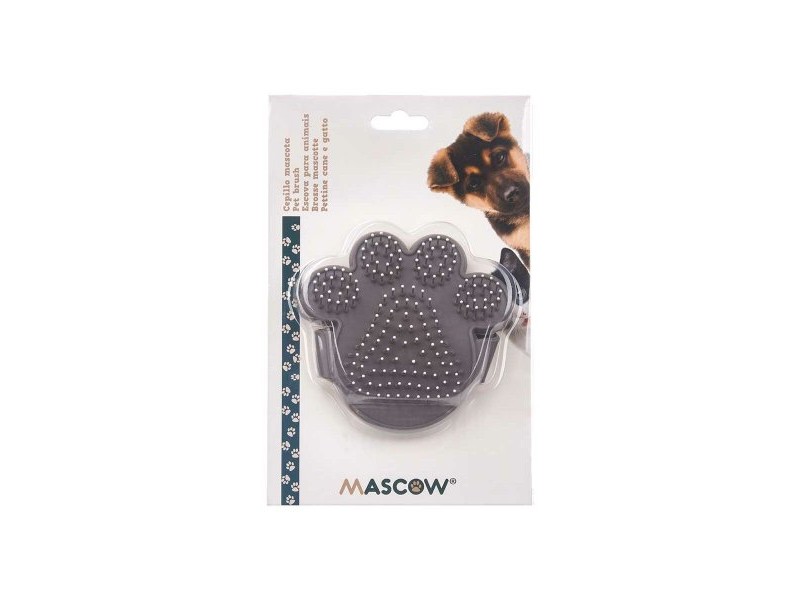 Четка за куче Mascow Сив 10,5 x 10 x 3 cm (12 броя)