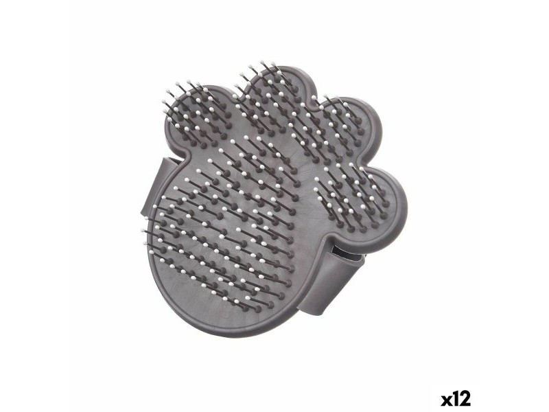 Четка за куче Mascow Сив 10,5 x 10 x 3 cm (12 броя)
