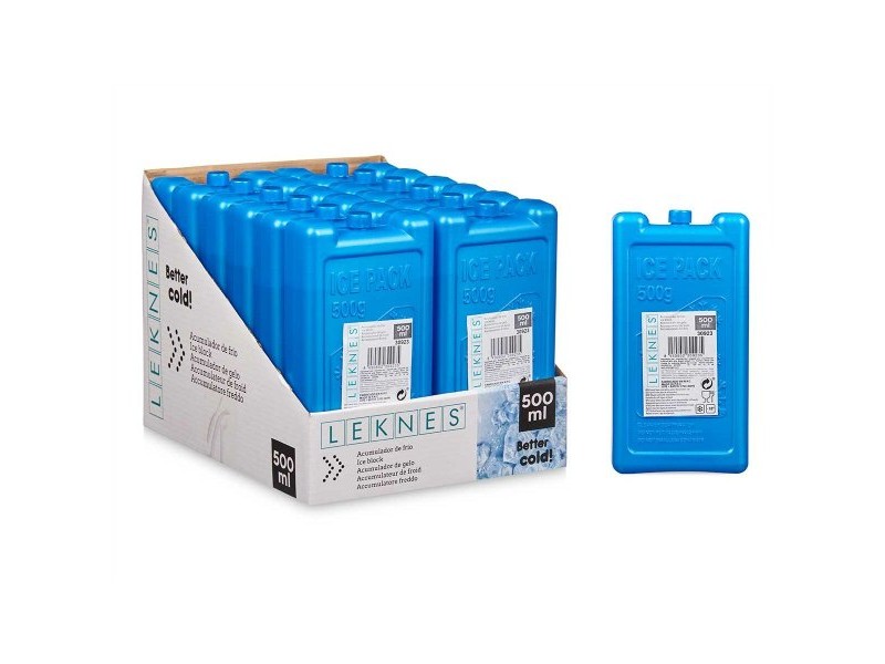 Охлаждащ Акумулатор Leknes 500 ml 9,5 x 18 x 4 cm 18 x 4 x 9,5 cm (12 броя)