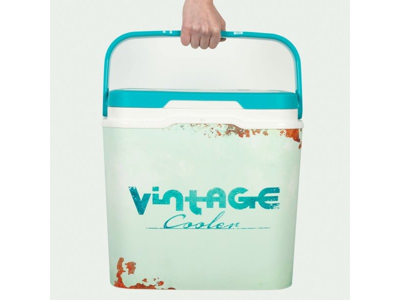 Преносима Твърда Хладилна Чанта Aktive 24 L 37 x 35 x 27 cm Син (2 броя)