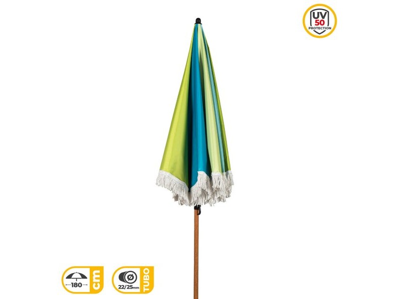 Плажен чадър Aktive Многоцветен 180 x 187 x 180 cm (4 броя)