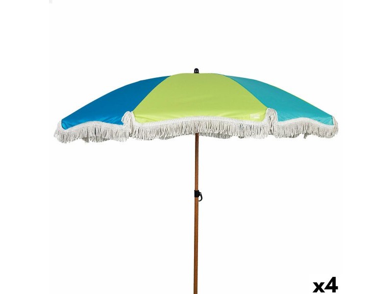 Плажен чадър Aktive Многоцветен 180 x 187 x 180 cm (4 броя)