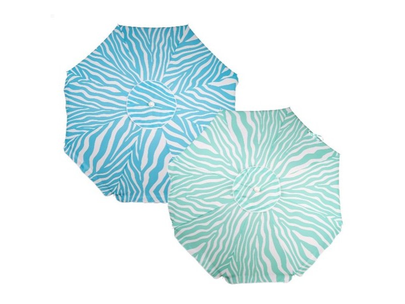 Плажен чадър Aktive Син 200 x 195 x 200 cm (6 броя)