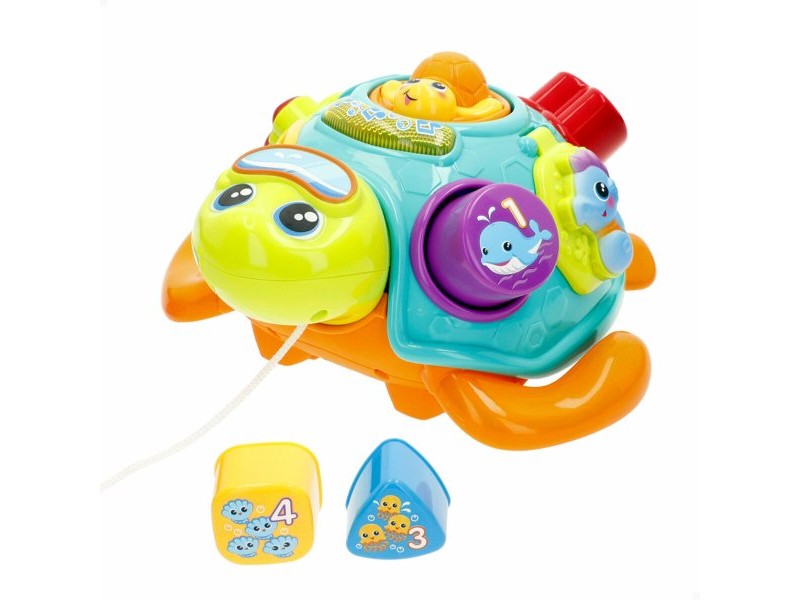 Играчка за дърпане Winfun 23 x 12 x 23 cm Костенурка Многоцветен (2 броя)
