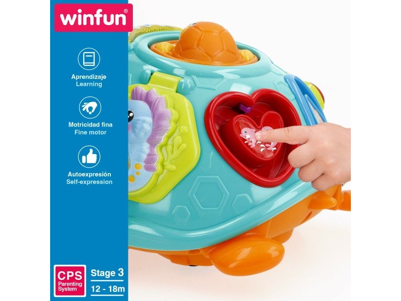 Играчка за дърпане Winfun 23 x 12 x 23 cm Костенурка Многоцветен (2 броя)