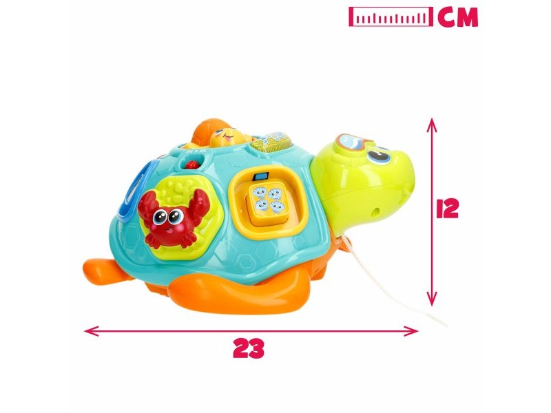 Играчка за дърпане Winfun 23 x 12 x 23 cm Костенурка Многоцветен (2 броя)
