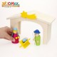 Рождествена Коледна Сцена Woomax Дървен plywood 23 x 16 x 11 cm (4 броя)