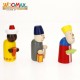 Рождествена Коледна Сцена Woomax Дървен plywood 23 x 16 x 11 cm (4 броя)