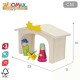 Рождествена Коледна Сцена Woomax Дървен plywood 23 x 16 x 11 cm (4 броя)