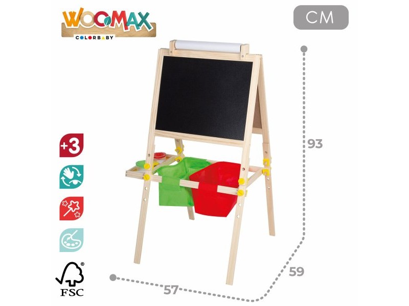Двустранна Шистова Дъска Colorbaby 57 x 93 x 59 cm 2 броя