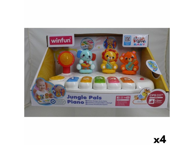 Играчка пиано Winfun 26 x 11 x 15 cm (4 броя)