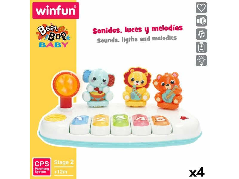 Играчка пиано Winfun 26 x 11 x 15 cm (4 броя)
