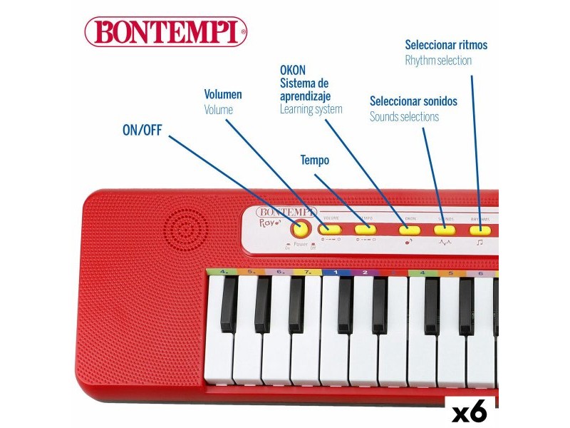 Клавиатура Bontempi 47 x 3,5 x 13 cm (6 броя)