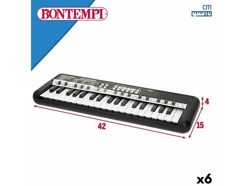 Клавиатура с 37 бутона Bontempi 42 x 4 x 15 cm (6 броя)