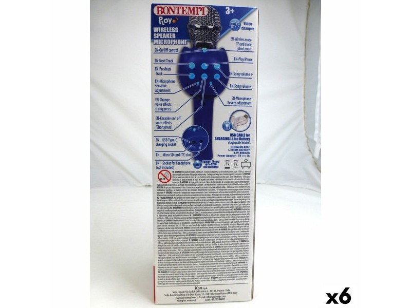 Mикрофон Караоке Bontempi 6 броя