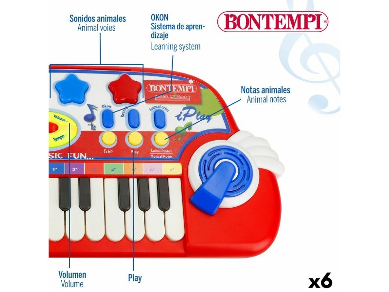 Електронно Пиано Bontempi 38 x 18 x 17 cm (6 броя)