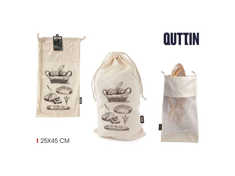 Чанта за храна за многократна употреба Quttin Bread 25 x 45 cm (24 броя)