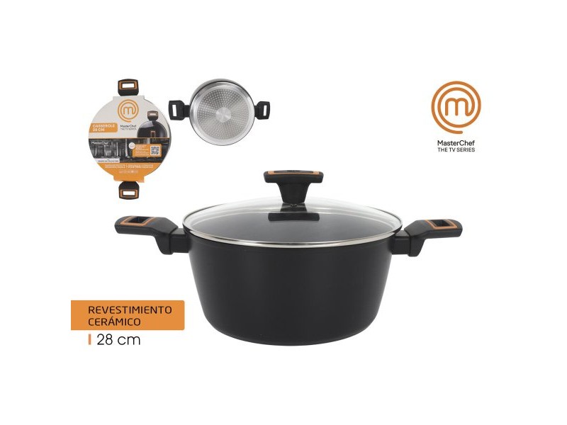 Касерола с Капак MasterChef 28 cm 2,5 mm (4 броя)