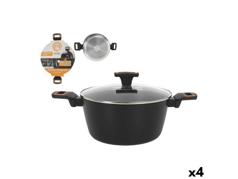 Касерола с Капак MasterChef 28 cm 2,5 mm (4 броя)