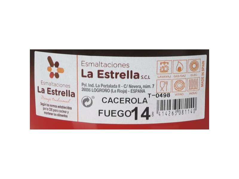 Касерола La Estrella Fuego 1L Ø 14 x 7 cm (6 броя) Касерола La Estrella Fuego 1L Ø 14 x 7 cm (6 броя)