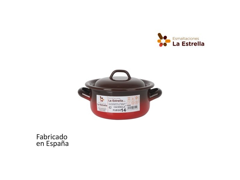 Касерола La Estrella Fuego 1L Ø 14 x 7 cm (6 броя) Касерола La Estrella Fuego 1L Ø 14 x 7 cm (6 броя)