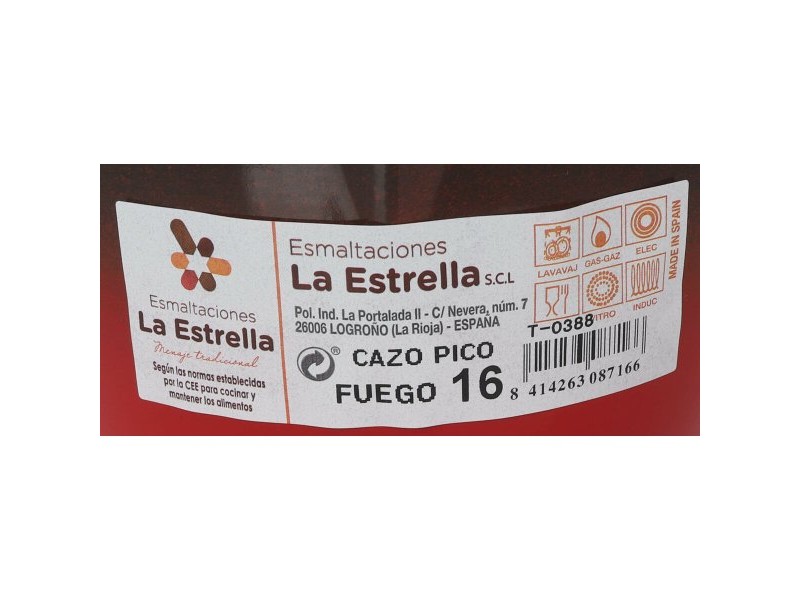 Касерола La Estrella Fuego 1,7 L 32,4 x 17,5 x 9,7 cm (6 броя)