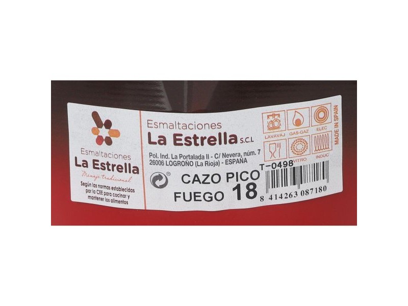 Касерола La Estrella Fuego 2,2 L 34,5 x 19,5 x 10 cm (6 броя)