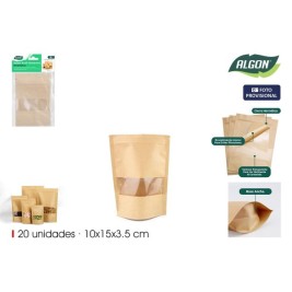Чанта за храна за многократна употреба Algon 10 x 15 x 3,5 cm 20 Части (18 броя)