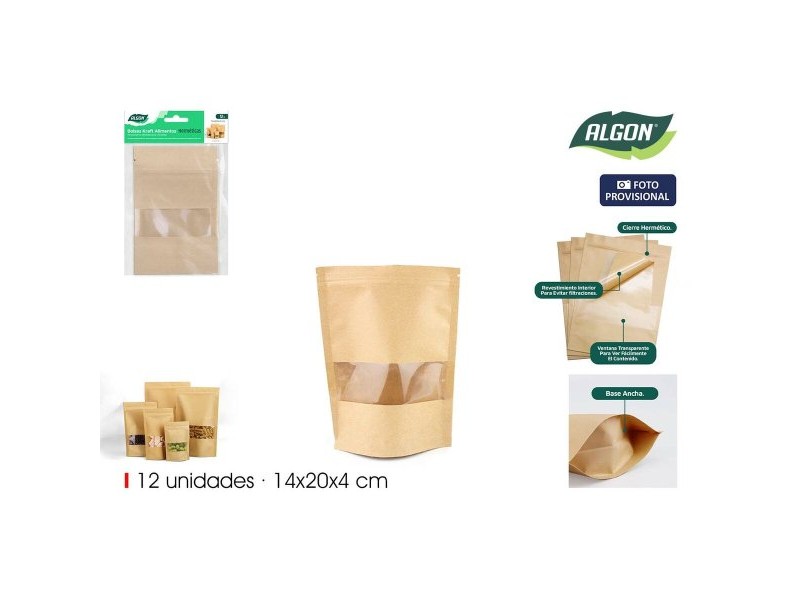 Чанта за храна за многократна употреба Algon 14 x 20 x 4 cm 12 Части (18 броя) Чанта за храна за многократна употреба Algon 14 x 20 x 4 cm 12 Части (18 броя)