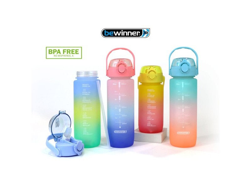 Бутилка за вода Bewinner Многоцветен 600 ml 7,5 X 20 CM (12 броя)
