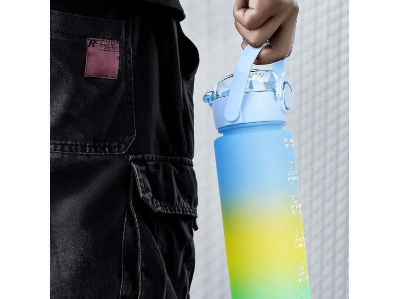 Бутилка за вода Bewinner Многоцветен 800 ml 7,3 x 7,3 x 23,5 (12 броя)