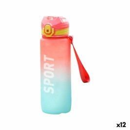 Бутилка за вода Bewinner Многоцветен 600 ml 7,4 x 7,4 x 19 cm (12 броя)