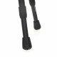 Сгъваема масичка Aktive Черен 37 x 55 x 37 cm (4 броя)