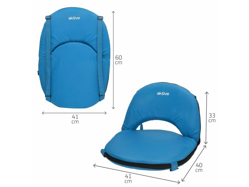 Седалка Aktive Син 41 x 33 x 40 cm Сгъваем (2 броя)