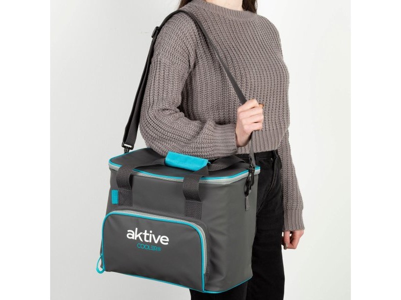 Преносима Хладилна Чанта Aktive 20 L 32 x 28 x 23 cm Черен (4 броя)