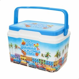 Преносима Твърда Хладилна Чанта Aktive 5 L 28 x 19 x 21 cm Син (6 броя)
